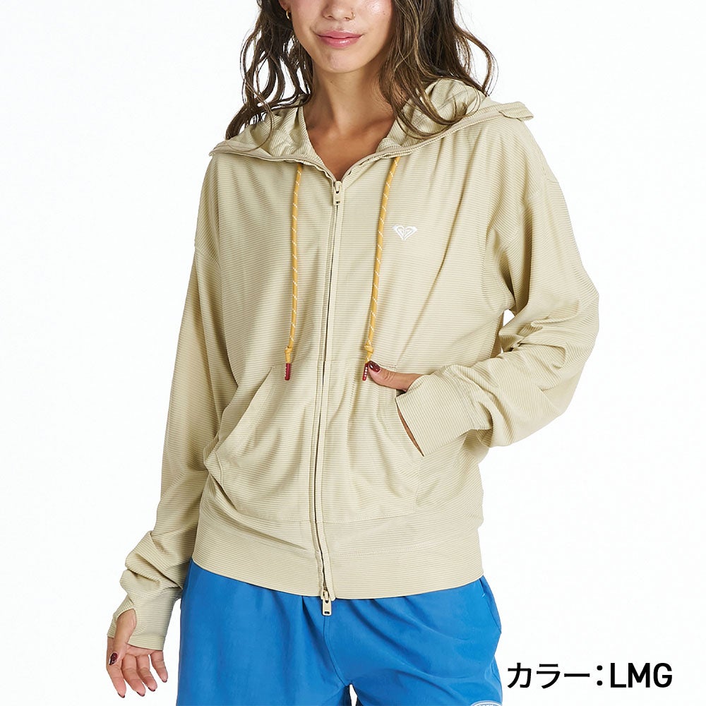 ロキシー ROXY ラッシュパーカー フーディー フェイスガード UVカット