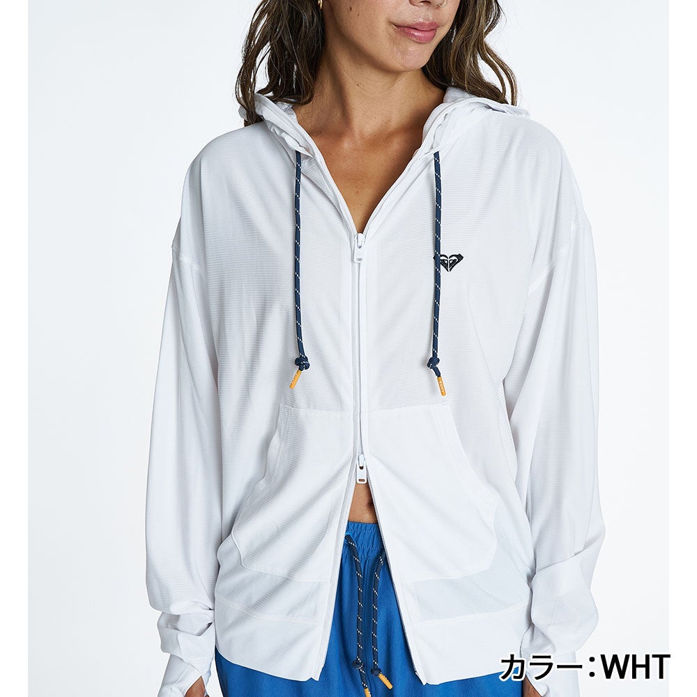ロキシー ROXY ラッシュパーカー フーディー フェイスガード UVカット