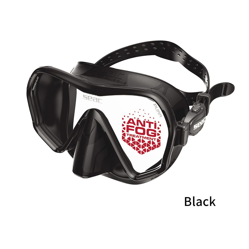 曇らないダイビング マスク シアック SEAC アンチフォグ Pura Mask