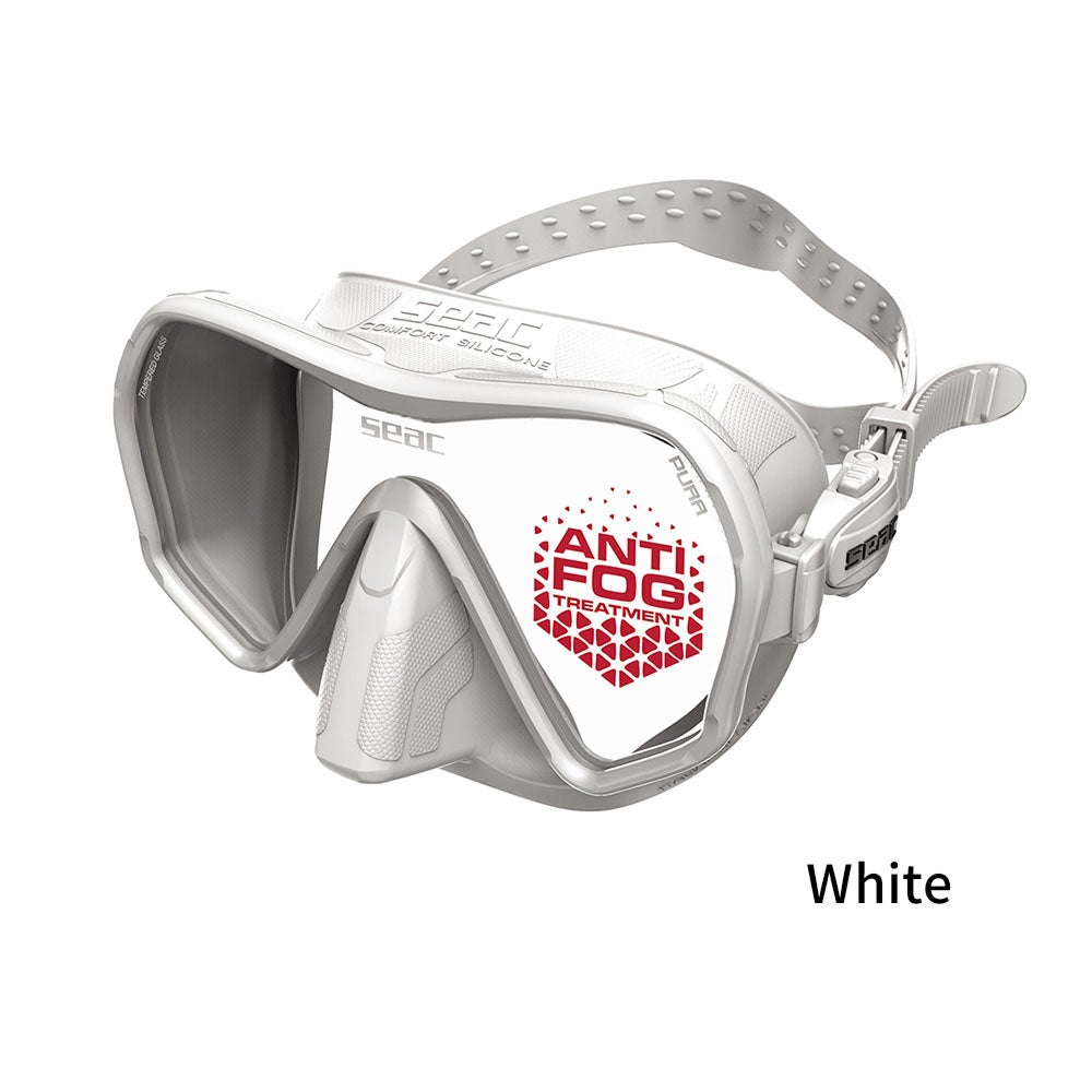 曇らないダイビング マスク シアック SEAC アンチフォグ Pura Mask