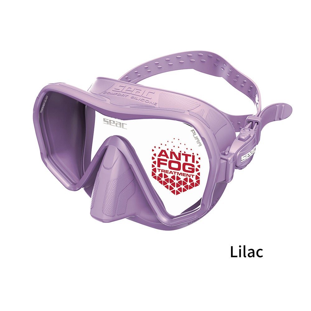 曇らないダイビング マスク シアック SEAC アンチフォグ Pura Mask