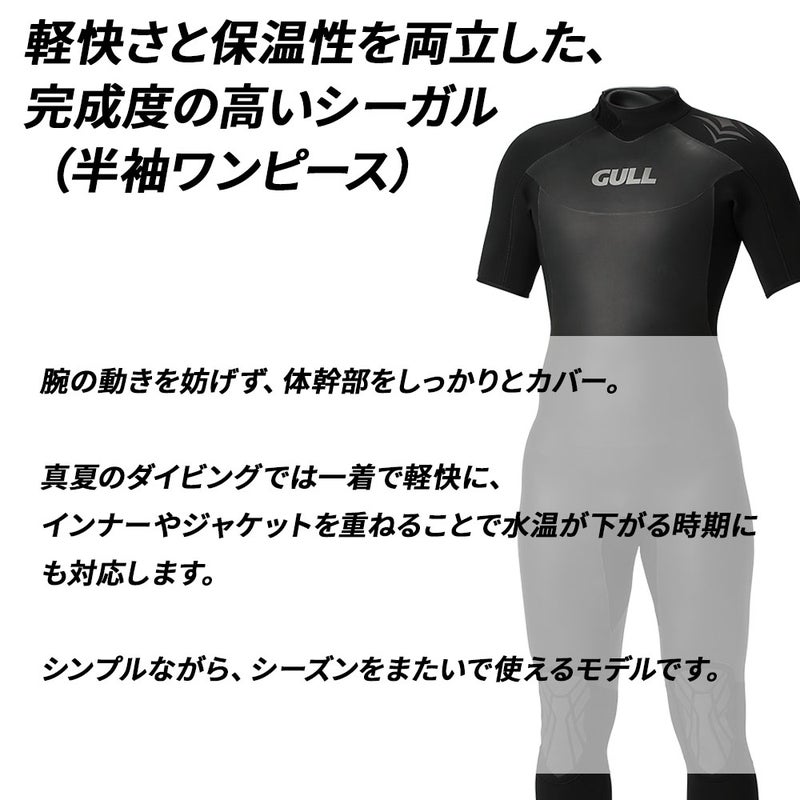 B.E.3mmSKINシーガルメンズブラックGW-6689A