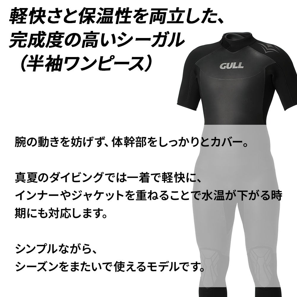 ダイビング B. E. 3mmSKIN シーガル ウィメンズ GULL ウェットスーツ