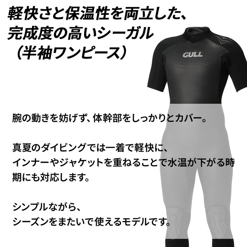 B.E.3mmSKINシーガルウィメンズブラックGW-6694A