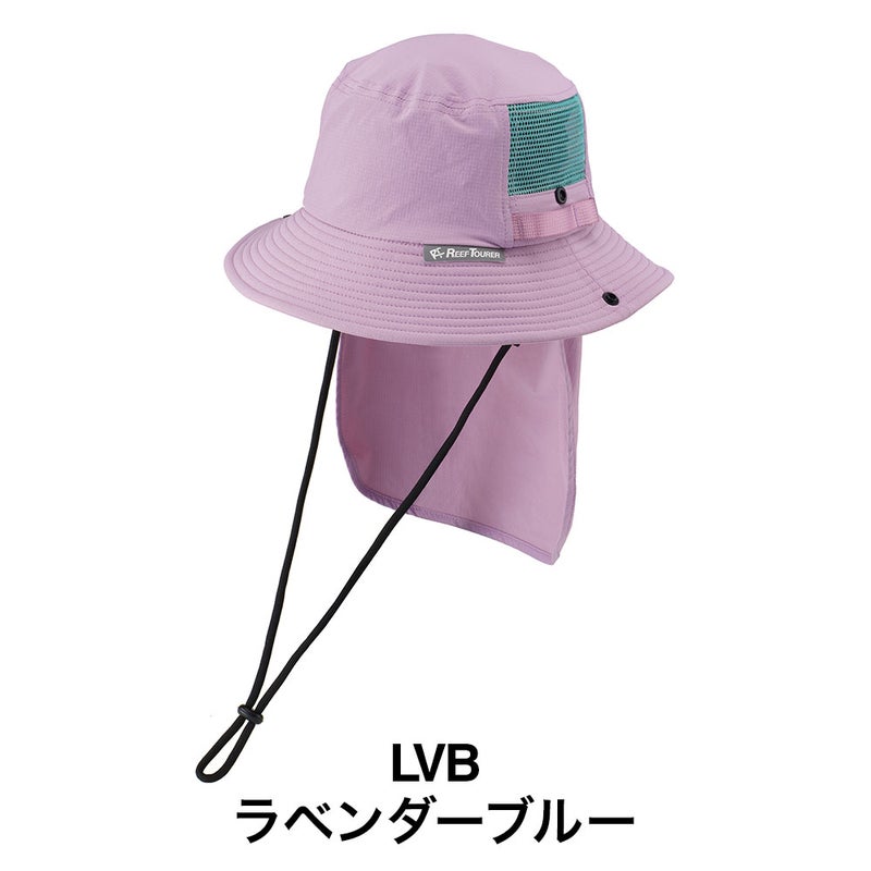 UVハットキッズレディースRA5018REEFTOURERリーフツアラーマリンハットメンズレディースバケットハットUPF50+首日焼け防止ネックガードシュノーケリングダイビング海水浴帽子