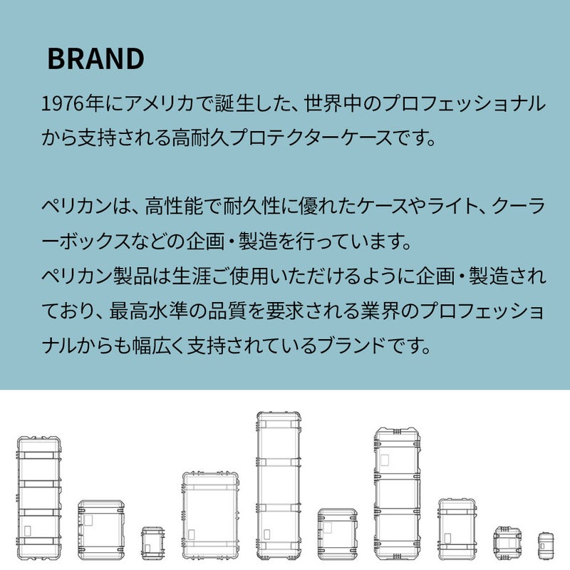 ブランド：PELICAN 1150 プロテクターケース / 型番：1150-001-110