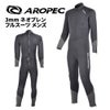 ブランド：AROPEC3mmN/NNeopreneFullsuit-RentalforManBK/GRYXL